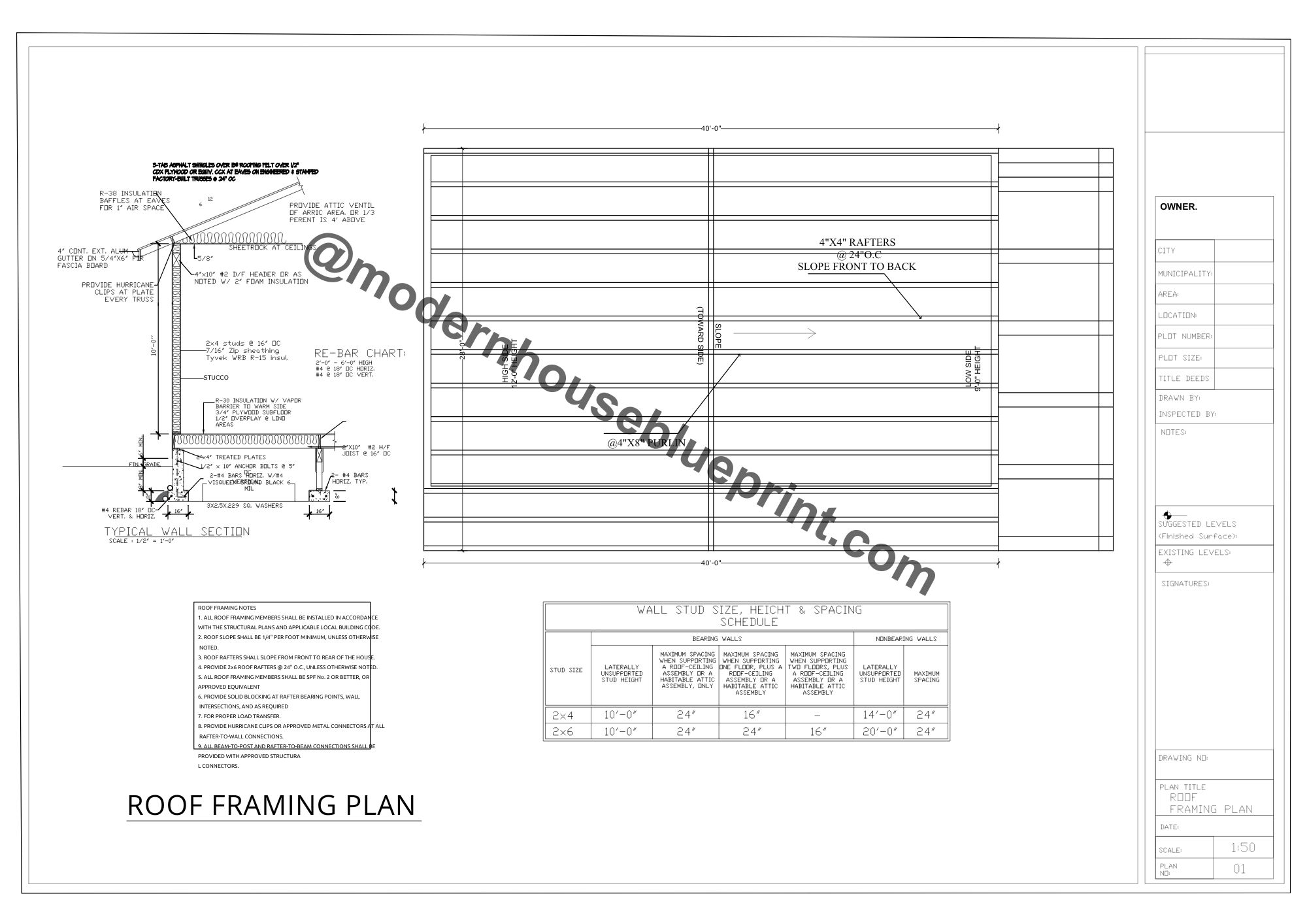 Sample cabin plan set, sheet 11