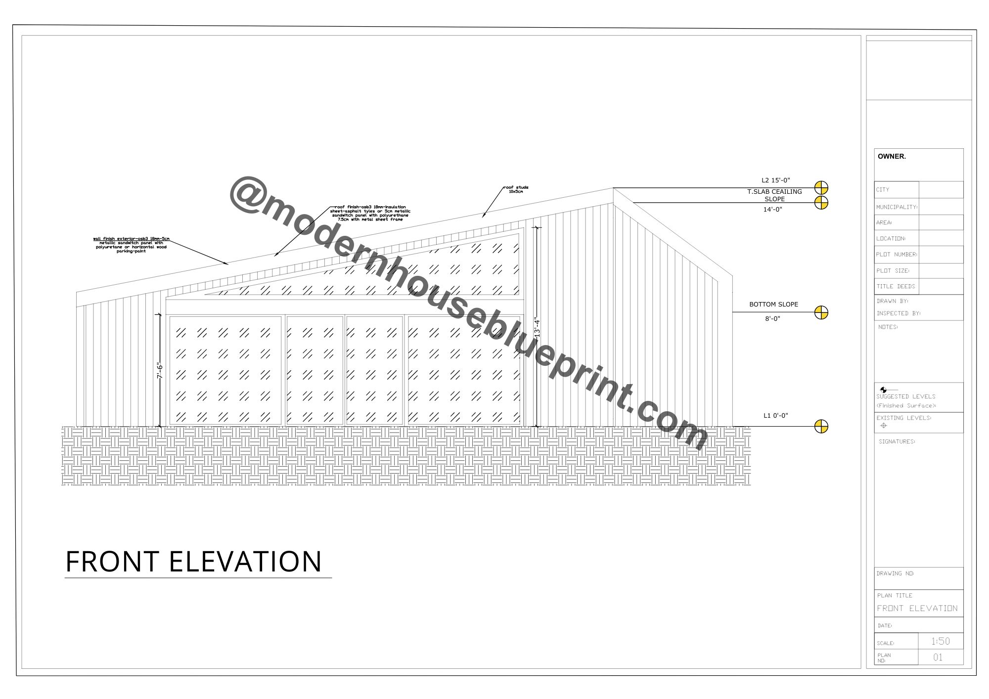 Sample cabin plan set, sheet 4