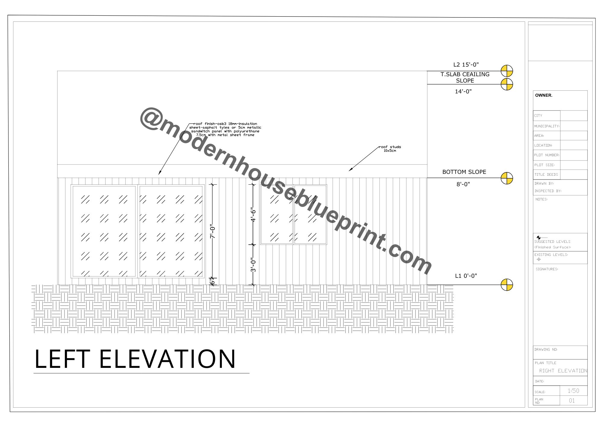 Sample cabin plan set, sheet 6