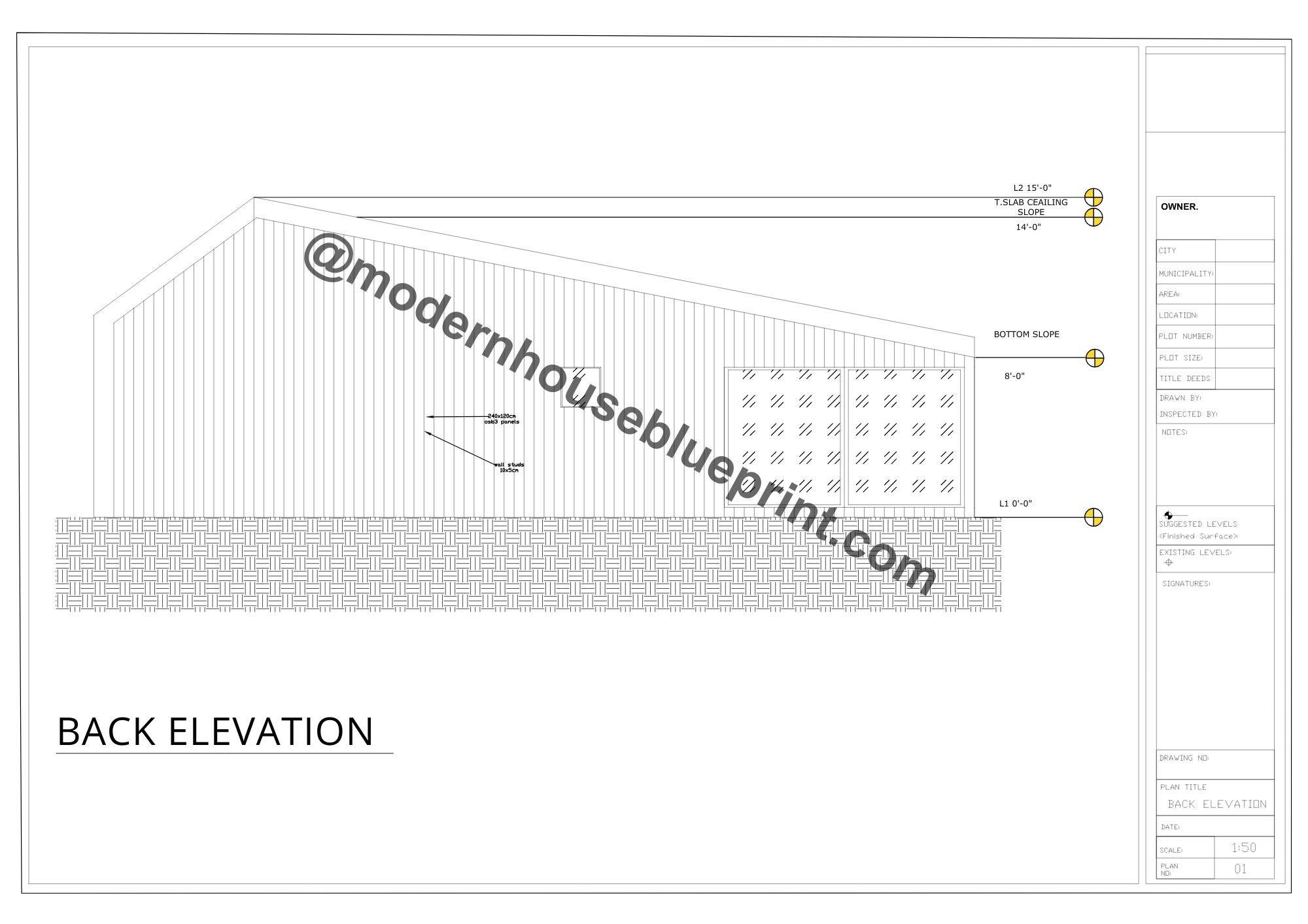 Sample cabin plan set, sheet 7