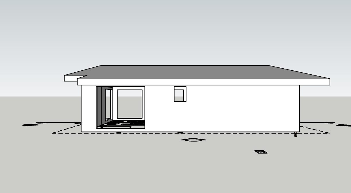 Do you need a permit to build a cabin: elevation drawing from a house plan set, the kind of drawing permit offices review